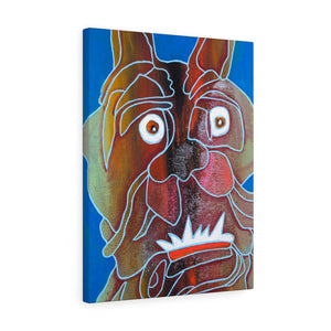 Dog, Canvas Gallery Wrap, Abstract Art, Folk Art
