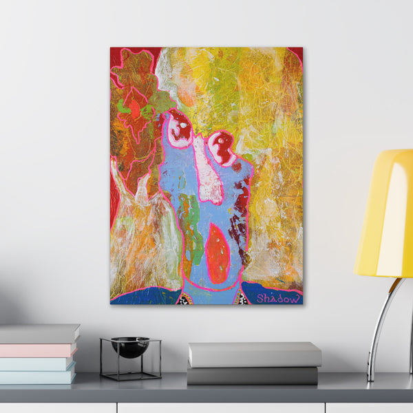 Print, Abstract Art, Folk Art, Painting, Canvas Print, Art Print, Canvas Gallery Wraps, "Where Have You Been?"