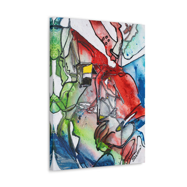 Print, Abstract Art, Folk Art, Painting, Canvas Print, Canvas Gallery Wraps
