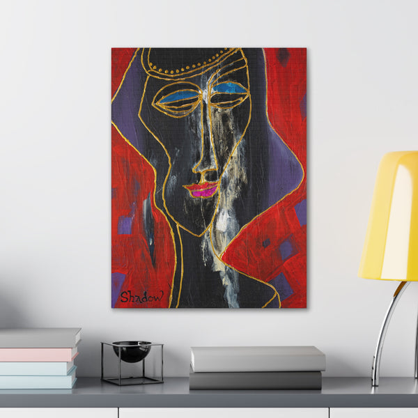 Print, Abstract Art, Folk Art, Painting, Canvas Print, Art Print, Canvas Gallery Wraps, "The Crush"