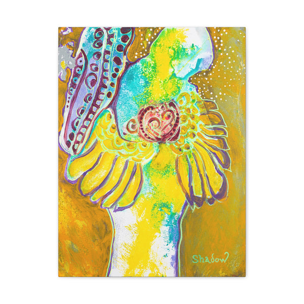 Print, Abstract Art, Folk Art, Painting, Canvas Print, Art Print, Canvas Gallery Wraps, "Winchester Cemetery"