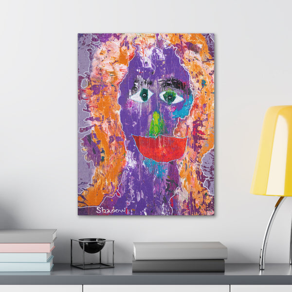 Print, Abstract Art, Folk Art, Painting, Canvas Print, Art Print, Canvas Gallery Wraps, "The Care Taker"