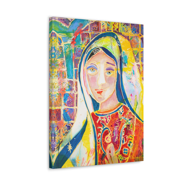 Print, Abstract Art, Folk Art, Painting, Canvas Print, Art Print, Canvas Gallery Wraps, "Madonna"