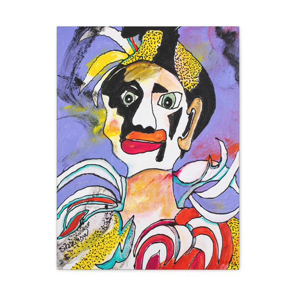 Print, Abstract Art, Folk Art, Painting, Canvas Print, Art Print, Canvas Gallery Wraps, "Dressed Up"