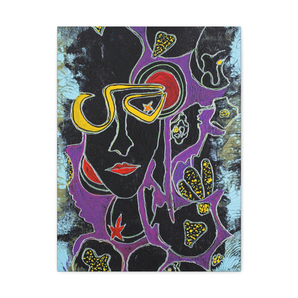 Print, Abstract Art, Folk Art, Painting, Canvas Print, Art Print, Canvas Gallery Wraps, "Barbie"