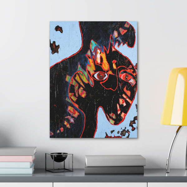 Print, Abstract Art, Folk Art, Painting, Canvas Print, Art Print, Canvas Gallery Wraps, "B-Lea #8"