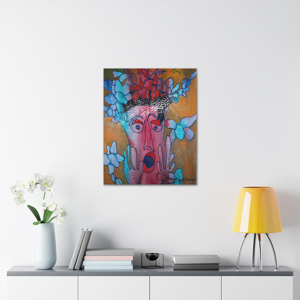 Print, Abstract Art, Folk Art, Painting, Canvas Print, Art Print, Canvas Gallery Wraps, "Wonder"