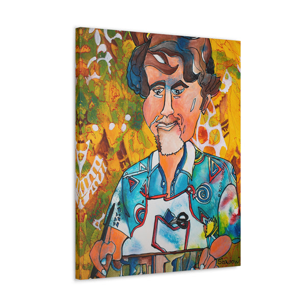 Print, Abstract Art, Folk Art, Painting, Canvas Print, Art Print, Canvas Gallery Wraps, "My Friend"