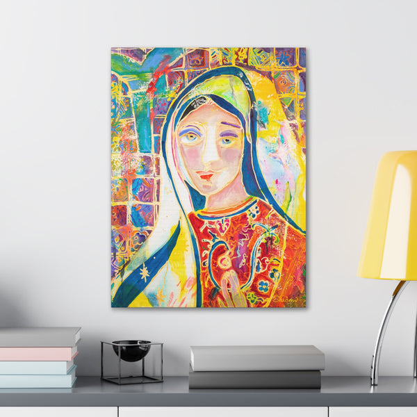 Print, Abstract Art, Folk Art, Painting, Canvas Print, Art Print, Canvas Gallery Wraps, "Madonna"