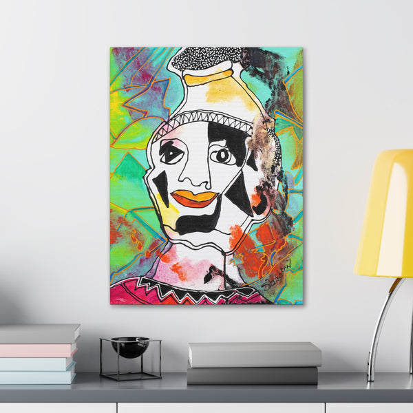 Print, Abstract Art, Folk Art, Painting, Canvas Print, Art Print, Canvas Gallery Wraps, "Desert Prince"