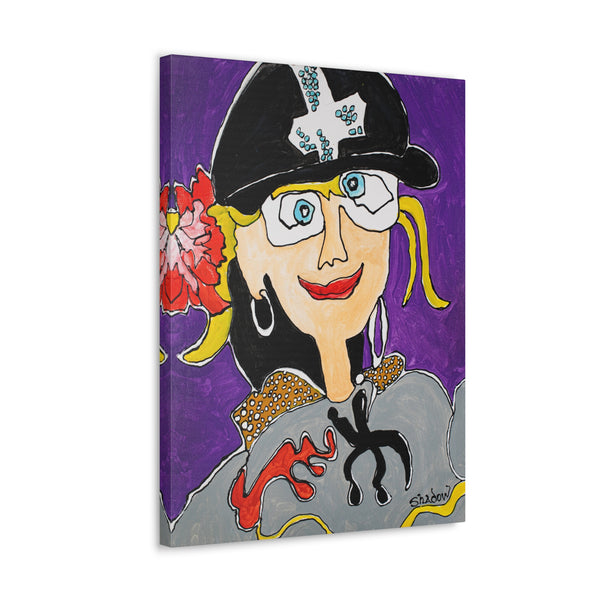 Print, Abstract Art, Folk Art, Painting, Canvas Print, Art Print, Canvas Gallery Wraps, "My Favorite Aunt"
