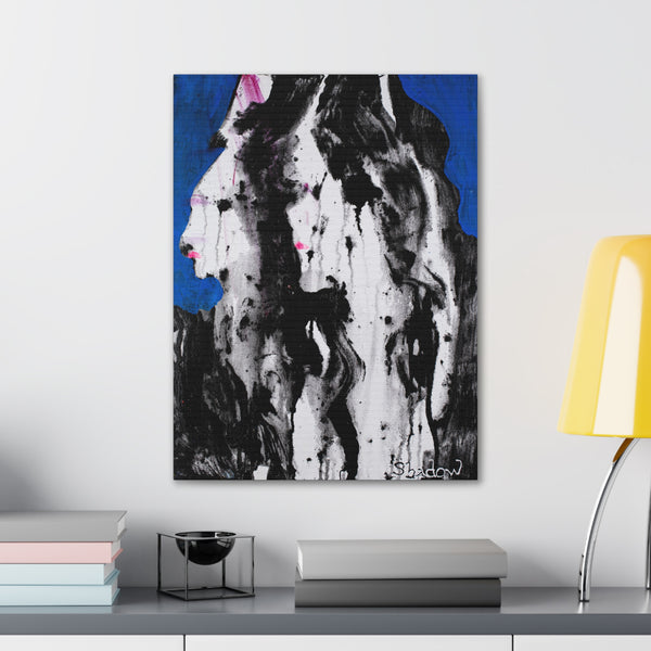 Print, Abstract Art, Folk Art, Painting, Canvas Print, Art Print, Canvas Gallery Wraps, "Border Ladies"