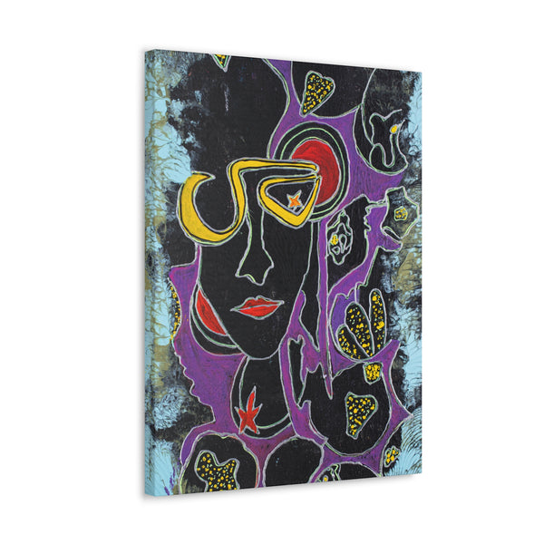 Print, Abstract Art, Folk Art, Painting, Canvas Print, Art Print, Canvas Gallery Wraps, "Barbie"