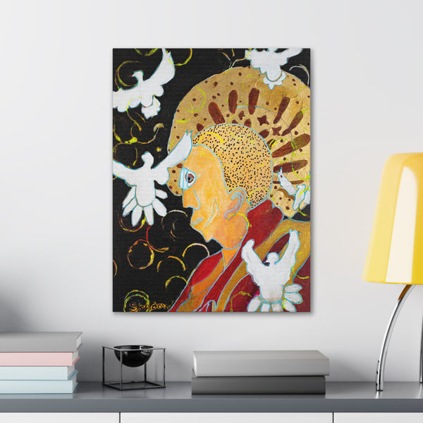 Print, Abstract Art, Folk Art, Painting, Canvas Print, Art Print, Canvas Gallery Wraps, "Dalai Lama"