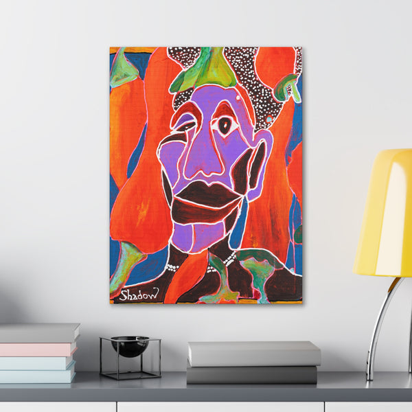 Print, Abstract Art, Folk Art, Painting, Canvas Print, Art Print, Canvas Gallery Wraps, "Dr. Pepper"