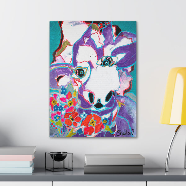 Print, Abstract Art, Folk Art, Painting, Canvas Print, Art Print, Canvas Gallery Wraps, "Beef It Up"