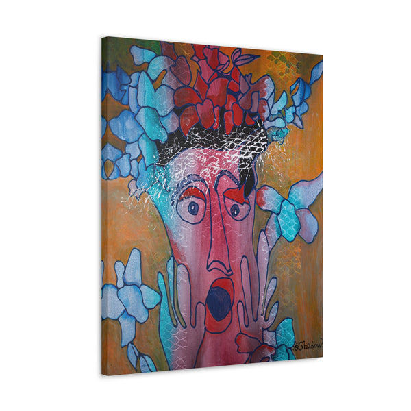 Print, Abstract Art, Folk Art, Painting, Canvas Print, Art Print, Canvas Gallery Wraps, "Wonder"