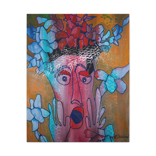 Print, Abstract Art, Folk Art, Painting, Canvas Print, Art Print, Canvas Gallery Wraps, "Wonder"