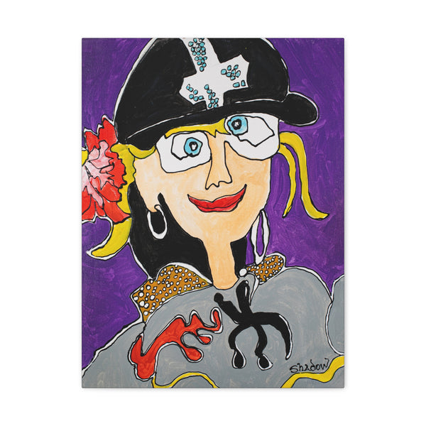 Print, Abstract Art, Folk Art, Painting, Canvas Print, Art Print, Canvas Gallery Wraps, "My Favorite Aunt"