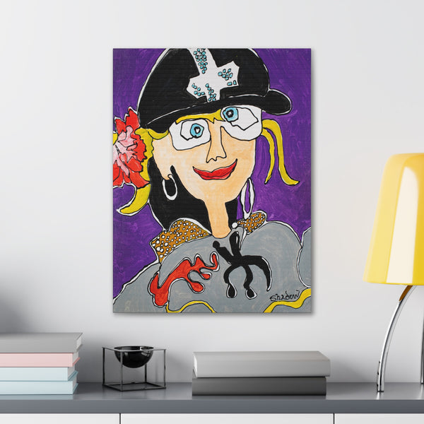 Print, Abstract Art, Folk Art, Painting, Canvas Print, Art Print, Canvas Gallery Wraps, "My Favorite Aunt"