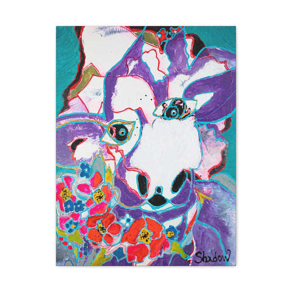 Print, Abstract Art, Folk Art, Painting, Canvas Print, Art Print, Canvas Gallery Wraps, "Beef It Up"