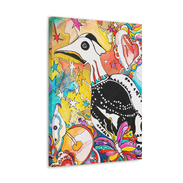 Print, Abstract Art, Folk Art, Painting, Canvas Print, Art Print, Canvas Gallery Wraps, "Are You My Mother?"
