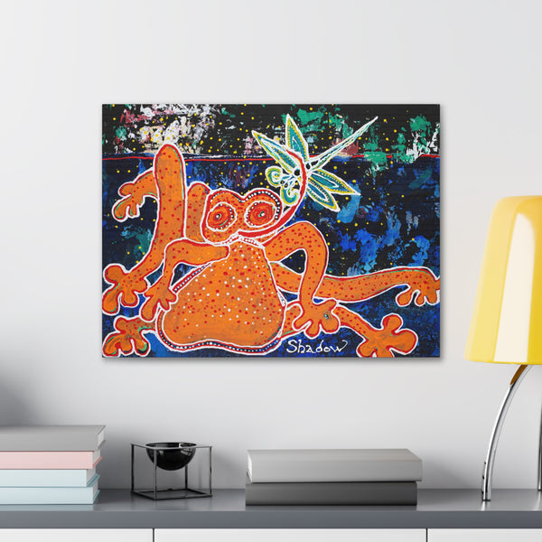 Print, Abstract Art, Folk Art, Painting, Canvas Print, Art Print, Canvas Gallery Wraps, "Last Meal In The City"
