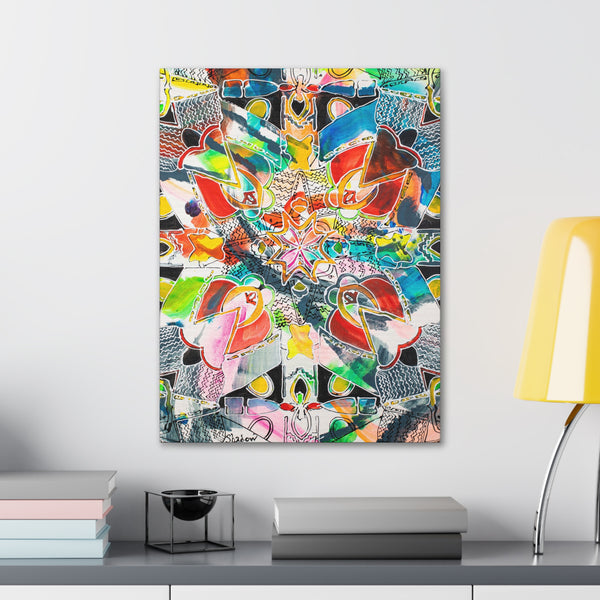 Print, Abstract Art, Folk Art, Painting, Canvas Print, Art Print, Canvas Gallery Wraps, "Chorus"