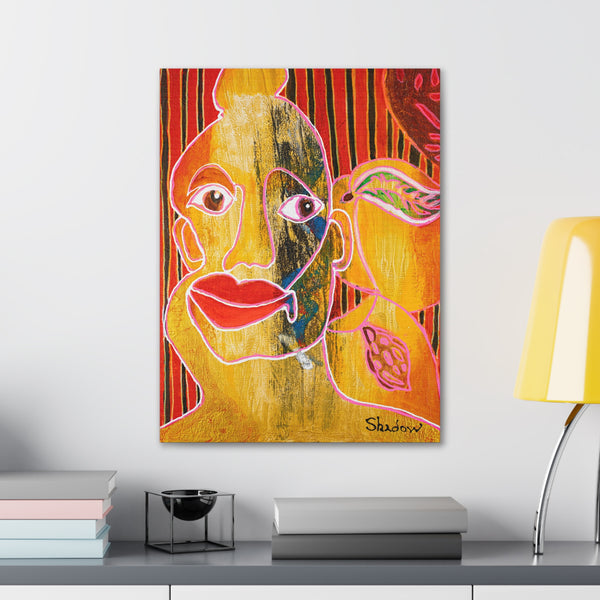 Print, Abstract Art, Folk Art, Painting, Canvas Print, Art Print, Canvas Gallery Wraps, "It's The Pits"