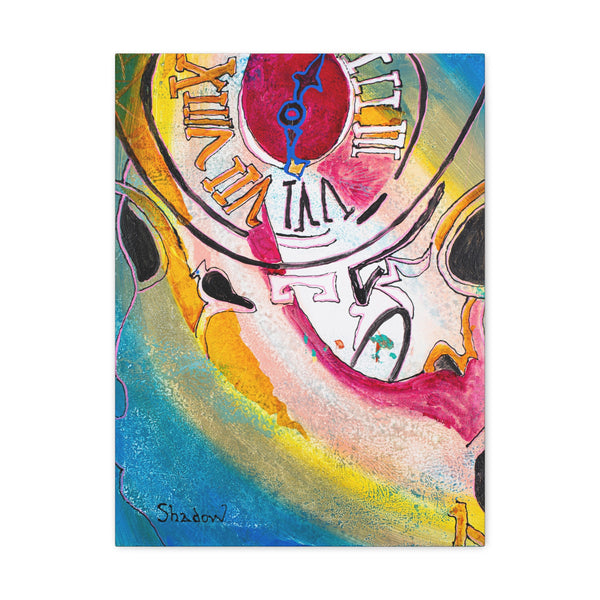 Print, Abstract Art, Folk Art, Painting, Canvas Print, Art Print, Canvas Gallery Wraps, "Time"