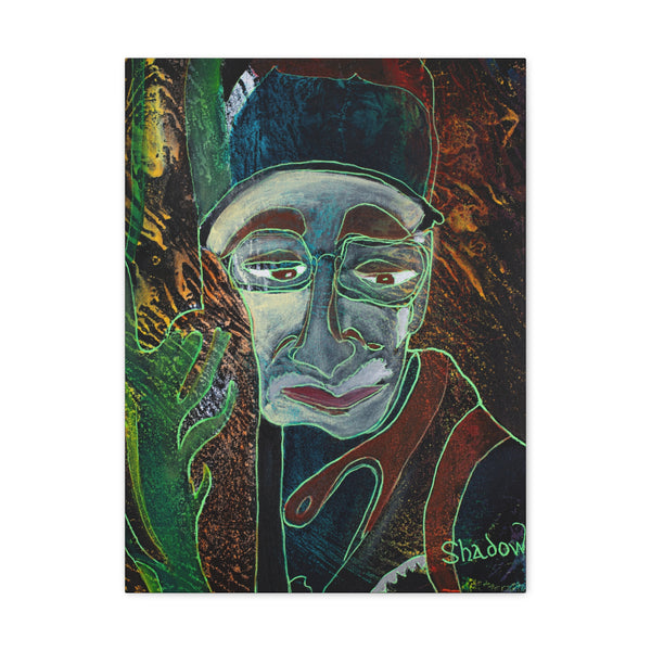 Print, Abstract Art, Folk Art, Painting, Canvas Print, Art Print, Canvas Gallery Wraps, "Tree Hugger"