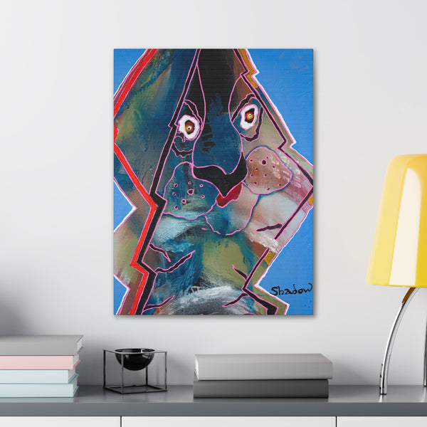 Print, Abstract Art, Folk Art, Painting, Canvas Print, Art Print, Canvas Gallery Wraps, "Tigers In Love"