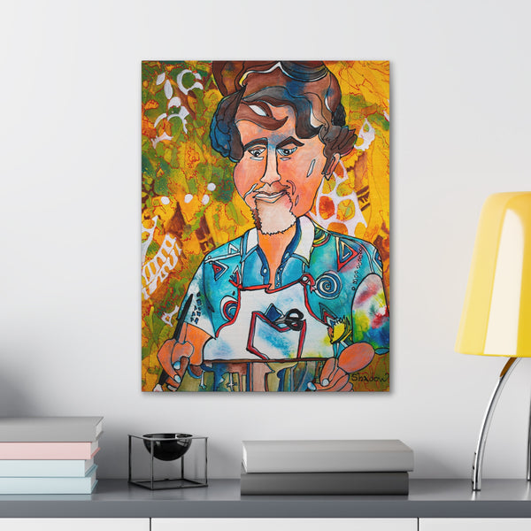Print, Abstract Art, Folk Art, Painting, Canvas Print, Art Print, Canvas Gallery Wraps, "My Friend"