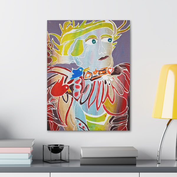 Print, Abstract Art, Folk Art, Painting, Canvas Print, Art Print, Canvas Gallery Wraps, "Pride and Prejudice"