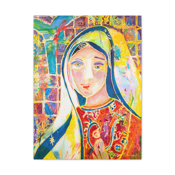 Print, Abstract Art, Folk Art, Painting, Canvas Print, Art Print, Canvas Gallery Wraps, "Madonna"