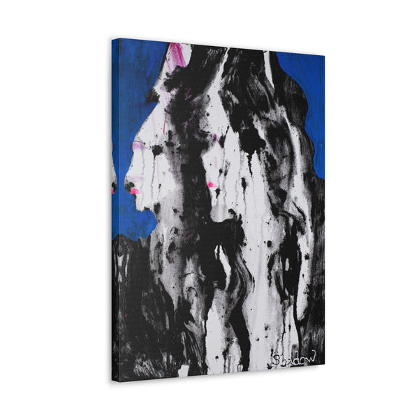 Print, Abstract Art, Folk Art, Painting, Canvas Print, Art Print, Canvas Gallery Wraps, "Border Ladies"