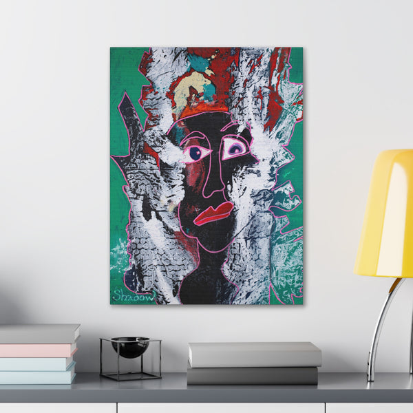 Print, Abstract Art, Folk Art, Painting, Canvas Print, Art Print, Canvas Gallery Wraps, "Impassioned"