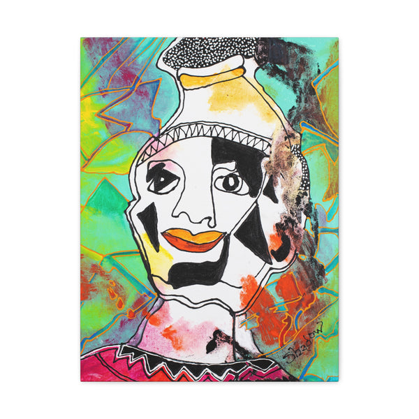 Print, Abstract Art, Folk Art, Painting, Canvas Print, Art Print, Canvas Gallery Wraps, "Desert Prince"