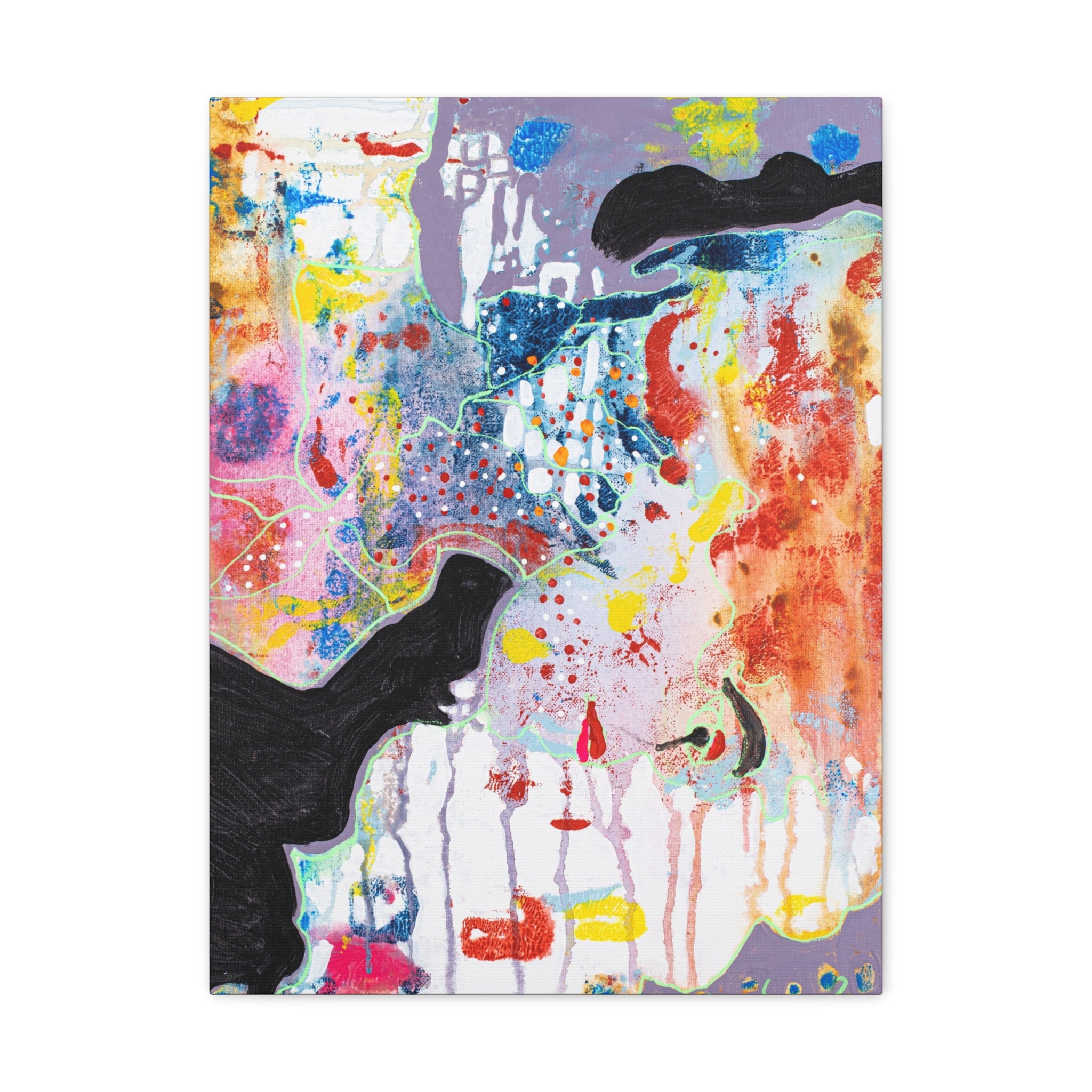 Print, Abstract Art, Folk Art, Painting, Canvas Print, Art Print, Canvas Gallery Wraps