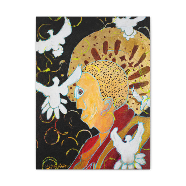 Print, Abstract Art, Folk Art, Painting, Canvas Print, Art Print, Canvas Gallery Wraps, "Dalai Lama"