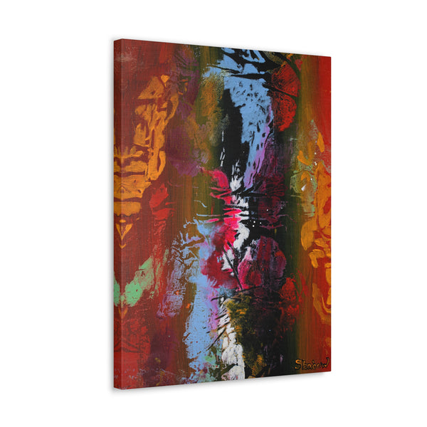 Print, Abstract Art, Folk Art, Painting, Canvas Print, Art Print, Canvas Gallery Wraps, "Aloha"
