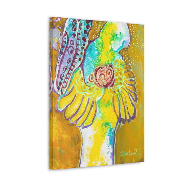 Print, Abstract Art, Folk Art, Painting, Canvas Print, Art Print, Canvas Gallery Wraps, "Winchester Cemetery"