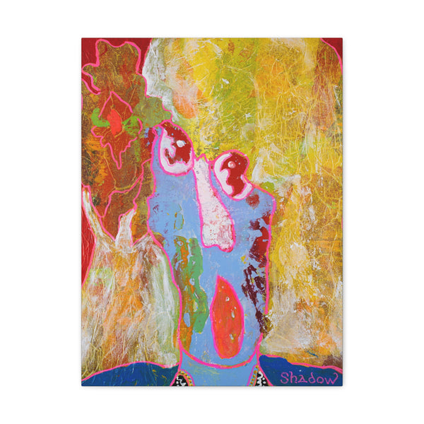 Print, Abstract Art, Folk Art, Painting, Canvas Print, Art Print, Canvas Gallery Wraps, "Where Have You Been?"