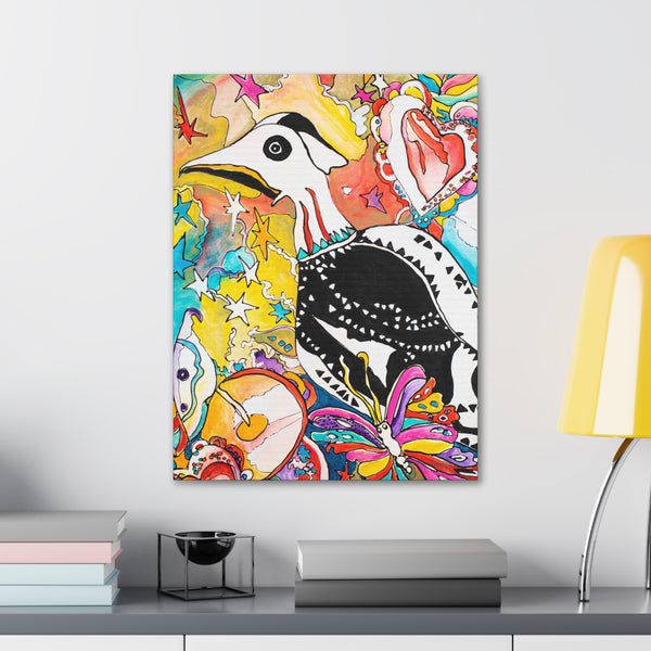 Print, Abstract Art, Folk Art, Painting, Canvas Print, Art Print, Canvas Gallery Wraps, "Are You My Mother?"
