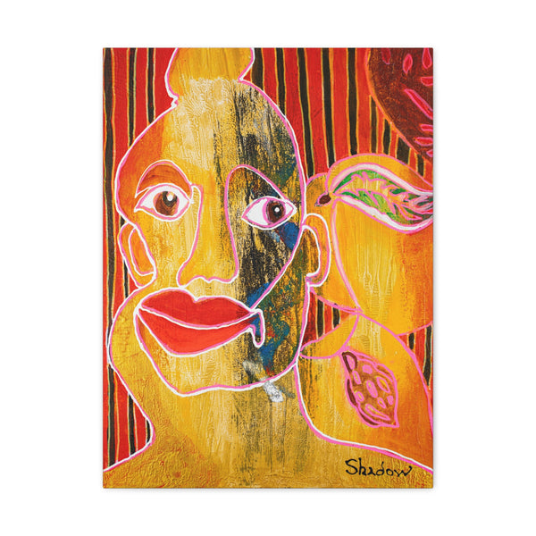 Print, Abstract Art, Folk Art, Painting, Canvas Print, Art Print, Canvas Gallery Wraps, "It's The Pits"