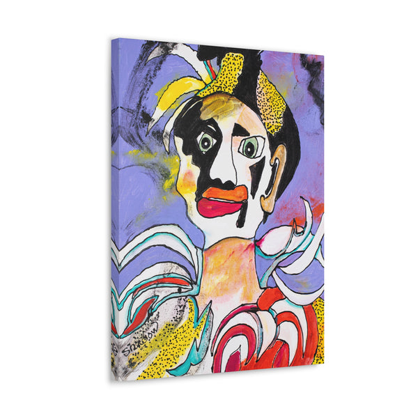 Print, Abstract Art, Folk Art, Painting, Canvas Print, Art Print, Canvas Gallery Wraps, "Dressed Up"
