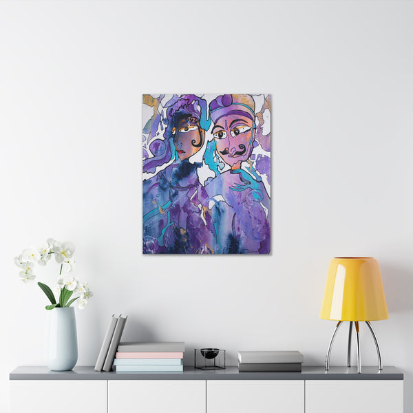Print, Abstract Art, Folk Art, Painting, Canvas Print, Art Print, Canvas Gallery Wraps, "Arranged"
