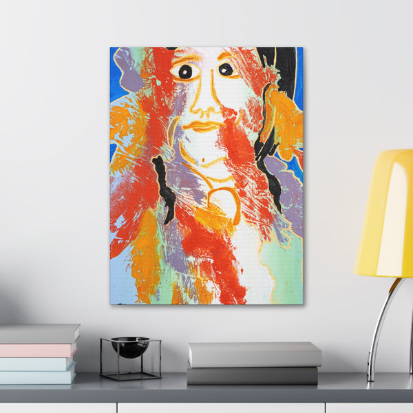 Print, Abstract Art, Folk Art, Painting, Canvas Print, Art Print, Canvas Gallery Wraps, "Anticipation"