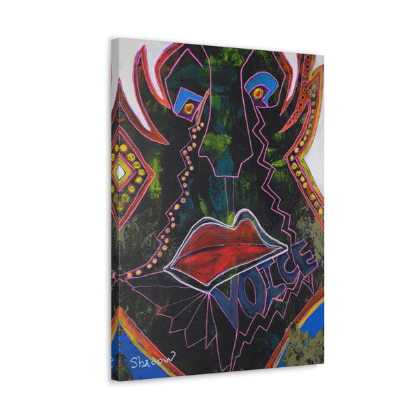 Print, Abstract Art, Folk Art, Painting, Canvas Print, Art Print, Canvas Gallery Wraps, "Voice"