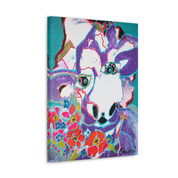 Print, Abstract Art, Folk Art, Painting, Canvas Print, Art Print, Canvas Gallery Wraps, "Beef It Up"